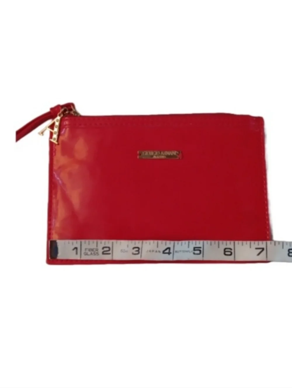 Giorgio Armani Parfums Red Makeup Bag Wristlet | NWOT